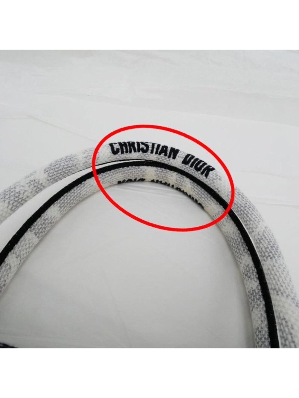 Christian Dior Book Tote Eiffel Tower Monotone Black And White Handbag - Picture 7 of 10